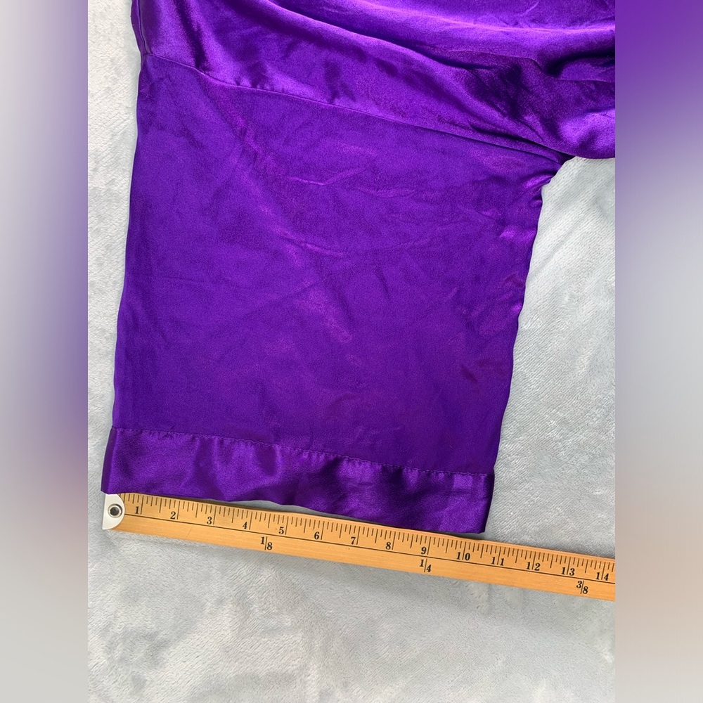 Victoria's Secret Vibrant Purple Satin Shirt - Picture 10 of 16
